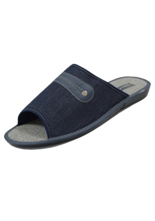 Состав:
Подошва - полиуретан;
Верх - натуральный, синтетический или нетканый текстиль
     Мужские открытые тапочки. 