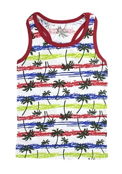 Состав:
Кулирка
Хлопок 100%
	Майка для мальчиков.