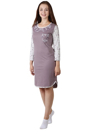 Состав:
Кулирка
Хлопок  100%
	Ночная женская сорочка 