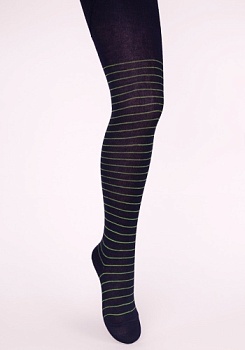 Состав: 
Хлопок 74%, 
Полиамид 24%, 
Эластан 2%
	Демисезонные колготки в тонкую полоску с широкой ластовицей под подгузник.