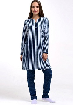 Состав:
Хлопок 100%
	Женский комплект, состоящий из туники и брюк в тон. Цвета ассорти. 

Обратите внимание: расцветка товара на сайте может отличаться от фактической расцветки. Оптовый склад оставляет за собой право поставить товар любого цвета