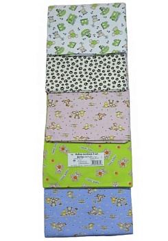 Состав:
Футер
Хлопок 100%
	Набор пелёнок (5 штук). Цена указана за 1 штуку.
