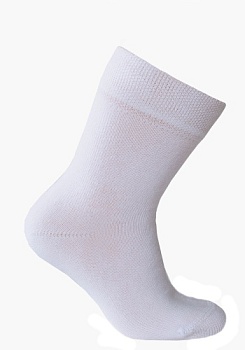 Состав:
Хлопок 80%,
Полиамид 15%, 
Эластан 5%
	Детские носки из хлопка. Кулирная гладь.