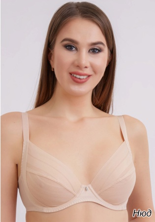 Состав:
Полиамид 56%
Полиэстер 26%
Эластан 18%
    Красивый бюстгальтер с мягкими чашками с боковым подкроем. Чашка сшивная, с двойным диагональным членением, с боковой корректирующей деталью из гладкой микрофибры в районе проймы.Нижняя и верхняя детали