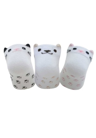 Состав:
Хлопок 90%
Полиаимд 8%
Эластан 2%
	Носочки для девочек с антискользящим эффектом, изготовлены из высококачественного хлопка, широкая комфортная резинка, плоские швы.