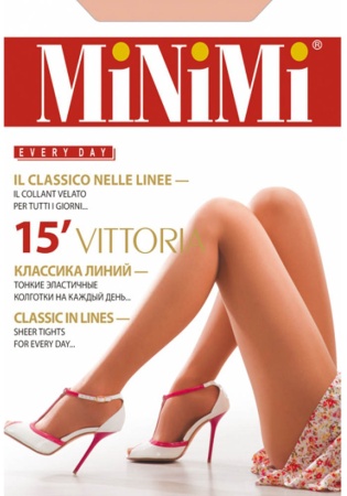 Состав:
Полиамид 85%, 
Эластан 15%
     Тонкие классические эластичные колготки плотностью 15 ден, с усиленными шортиками и невидимым укрепленным мыском.