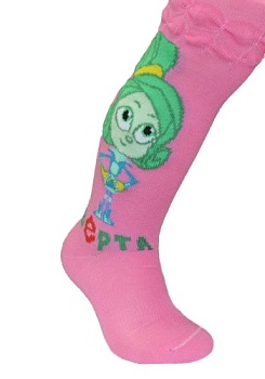 Состав: 
Хлопок 80%, 
ПА 15%, 
Эластан 5%
	Колготки детские, гладкие с компьютерным рисунком Верты из мультфильма