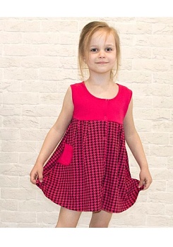 Состав:
Интерлок 
	Сарафан для девочки.