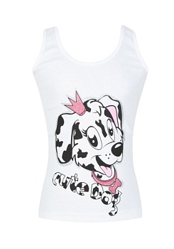 Состав:
Хлопок 100%
	Детская майка для девочек. 