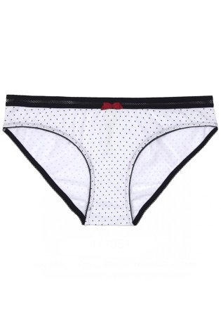 Состав:
Хлопок 95%,  
Эластан 5%
	Женские трусики из набивного полотна.