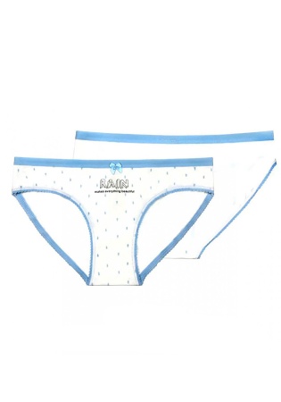 Состав:
Хлопок 95%,  
Эластан 5%
	Женские трусики из набивного полотна, декорированы атласным бантиком.