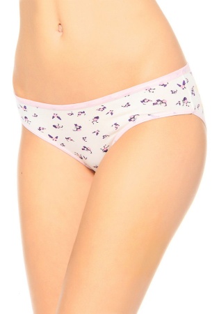 Состав:
Модал 95%
Эластан 5%
	Женские трусики c ластовицей. Пояс и пройма с нежной эластичной резинкой. Цвет резинки и узоров могут меняться. 