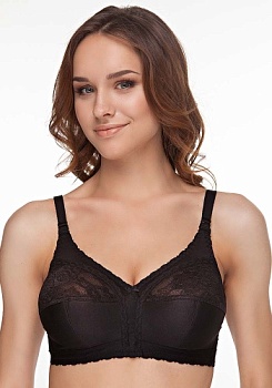 Состав:
Полиамид 80%
Эластан 10%
Хлопок 10%
	Бюстгальтер из неэластичного кружевного ламинированного полотна, неэластичного трикотажного полотна, неэластичного трикотажного полотна ламинированного хлопком и эластичного трикотажного полотна. Без ка