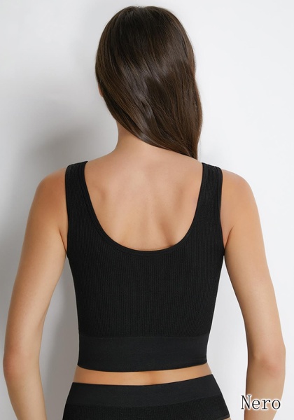 Omsa БOmD_S 1242-03SS Wafle Lurex майка  Топ  женская nero-2