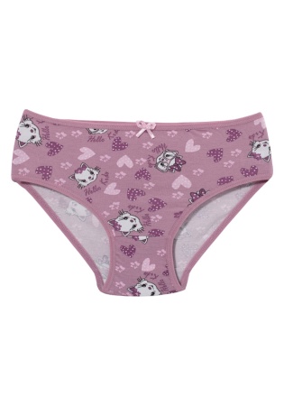 Состав:
Хлопок 95%
Эластан 5%
	Детские трусы для девочек. 