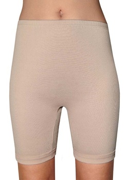 Состав: 
Хлопок 100%
в мелкий рубчик
	Женские панталоны на мягкой резинке облегающего покроя выше колена, двойная ластовница, по низу манжеты.