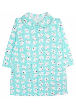 Состав:
Кулирка
Хлопок 100%
	Детский халат на пуговицах. 