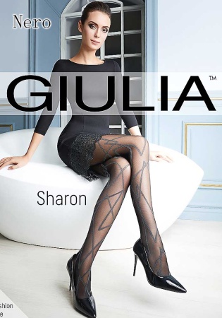 Состав:
Полиамид 60%
Полипропилен 34%
Эластан 5%
Хлопок 1%
	Тонкие фантазийные колготки с эластаном двойной обмотки, плотностью 20 ден, c широким комфортным поясом, усиленными плоскими швами и х/б ластовицей. Вся нога модели декорирована контраст