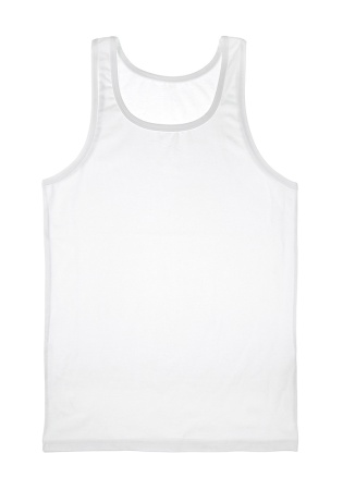 Состав:
Хлопок 95%
Эластан 5%
	Мужская однотонная майка из хлопка. 