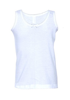 Состав:
Хлопок 100%
	Детская майка для девочек. 