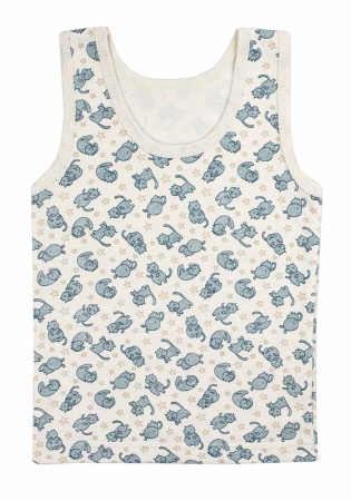 Состав:
Футер
Хлопок 100%
	Майка детская, утеплённая футером.