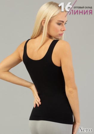 Giulia Canotta Scollo Tondo майка женскаяnero