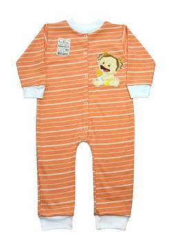 Состав:
Интерлок - пенье
Хлопок 100%
	Детский комбинезон на кнопках, без ног. 