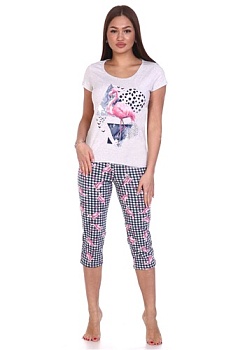 Состав:
Кулирка
Хлопок 100%
	   Женская пижама 