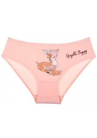 Состав:
Хлопок 95%
Эластан 5%
	Хлопковые трусы для девочек с декоративным рисунком 