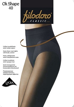 Состав: 
Полиамид 79%, 
Эластан 18%, 
Хлопок 3% 
   Матовые колготки 40 ден с моделирующими трусиками, с лайкрой двойной обкрутки, плоским швом, гигиеничной ластовицей, укрепленным мыском.