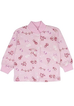 Состав:
Кулирка
Хлопок 100%
	Кофточка ясельная на кнопках, с манжетами на рукавах.