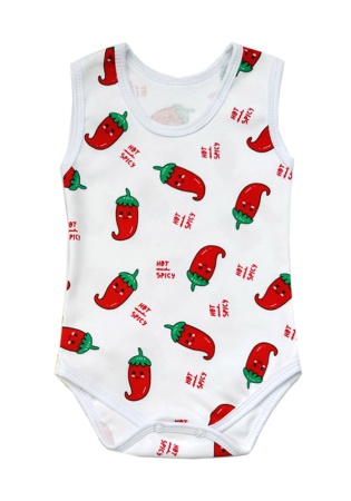 Состав:
Хлопок 100%
Рибана-пенье
	Детское боди-майка. 