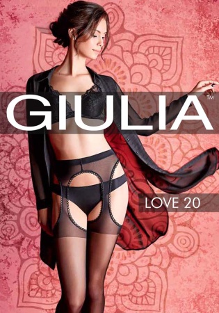 Состав:
Полиамид 91%
Эластан 9%
     Тонкие шелковистые колготки с оплетенным эластаном, плотностью 20 ден, с  поясом на силиконовой основе и открытыми зонами на бедрах. Верхняя часть модели имитирует соблазнительные чулки с поясом.