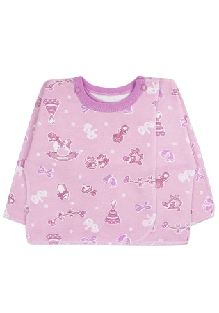 Состав:
Футер
Хлопок 100%
	Распашонка очень комфортна для малыша – все швы выполнены наружу. Модель цельнокроенная, застегивается на две кнопки на горловине, неглубокий запах. На рукавах - клапаны, позволяющие ручкам ребенка быть открытыми или закр