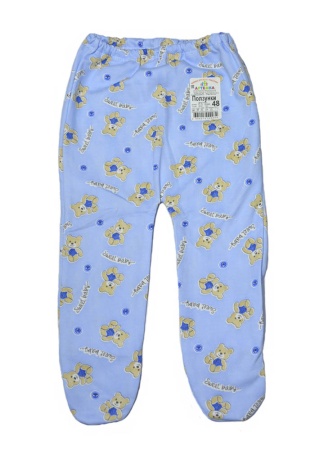 Состав:
Футер
Хлопок 100%
	Тёплые ползунки на резинке.