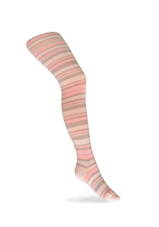 Состав: 
Хлопок 80%
ПА 18%
Эластан 2%
	Колготки детские от Носкофф полосатые. Использование хлопчатобумажной пряжи в сочетании с эластаном создают высокие гигиенические свойства изделий, хорошую облегаемость по ноге, не вызывают раздражения кожи.