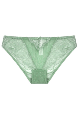 Состав:
Нейлон 88%
Эластан 12%
	Женские трусики из однотонного полотна и кружева. Украшена бантиком. 