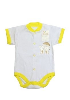 Состав:
Интерлок
Хлопок 100%
	Боди на кнопках с коротким рукавом.