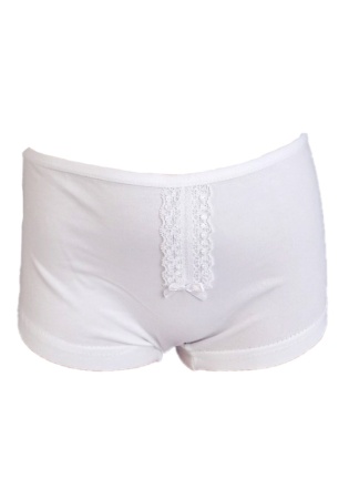 Состав:
Хлопок 95%
Эластан 5%
	Детские трусы - шорты для девочек. 