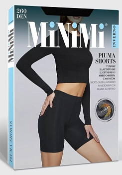 Состав:
Полиамид 89%
Эластан 11%
	Теплые эластичные шортики из микрофибры с мягким ворсом на внутренней стороне, с плоским швом, гигиеничной ластовицей. 