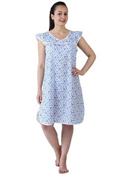 Состав:
Шуйский ситец
Хлопок 100%
	Сорочка ночная женская 