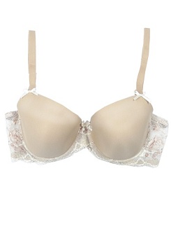 Состав:
Полиамид 58%
Полиэстер  28%
Эластан 11%
Вискоза 3%
    Женский бюст с формованной чашкой из тонкого поролона. Стан выполнен из эластичного кружева. Центральная деталь украшена бантиком. Бретели эластичные, регулируемые, не съемные. 