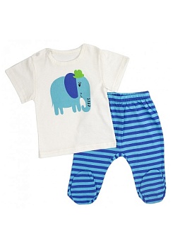 Состав:
Кулирка
Хлопок 100!
	Детский комплект, состоит из футболки с принтом и ползунков. 