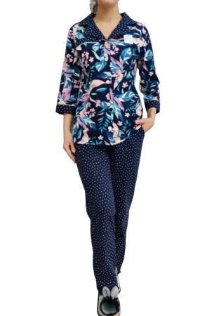 Состав:
Хлопок 100%
	Женский комплект. 

Обратите внимание: расцветка товара на сайте может отличаться от фактической расцветки. Оптовый склад оставляет за собой право поставить товар любого цвета, который имеется на данный момент.	