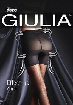 Состав:
Полиамид 82%
Эластан 18%
	Прозрачные фантазийные колготки с эластаном двойной обкрутки, плотностью 40 ден, с уплотненными корректирующими шортами, широким комфортным поясом, плоскими швами и ластовицей. Вся нога модели украшена тканым узоро