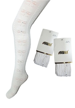 Состав:
Полиамид 90%
Эластан 10%
	Подростковые капроновые жаккардовые колготки, сбоку узор 