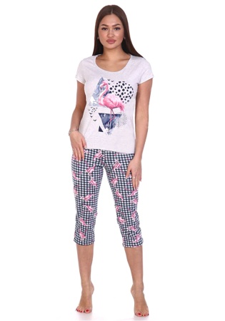 Состав:
Кулирка
Хлопок 100%
	   Женская пижама 