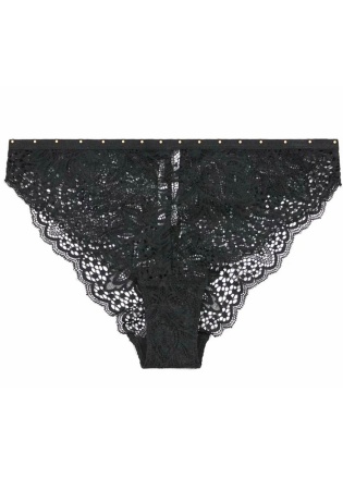 Состав:
Нейлон 90%
Эластан 10%
      Женские кружевные трусики темно-зеленого цвета. 