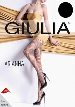 Состав:
Полиамид 90%, 
Эластан 9%, 
Хлопок 1%
	Тонкие фантазийные колготки с оплетенной лайкрой, плотностью 20 ден, с широким комфортным поясом, х/б ластовицей и усиленными плоскими швами, тканый узор 