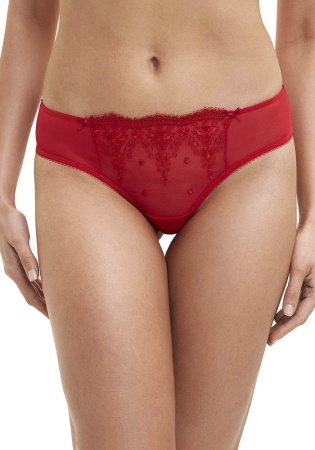 Состав:
Эластичное полотно
ПЭ 95%
ПУ 5%
Эластичная сетка
ПА 88%
ПУ 12%
Ластовица
Хлопок 100%
	Трусики-стринг выполнены из эластичного принтованного полотна и сетки. Передняя деталь декорирована двумя бантиками и вышитыми цветами.